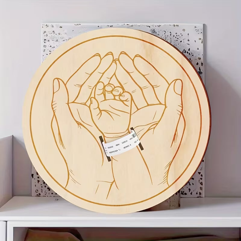 Mitt Första Minne - Födelsearmbandstavla i Trä