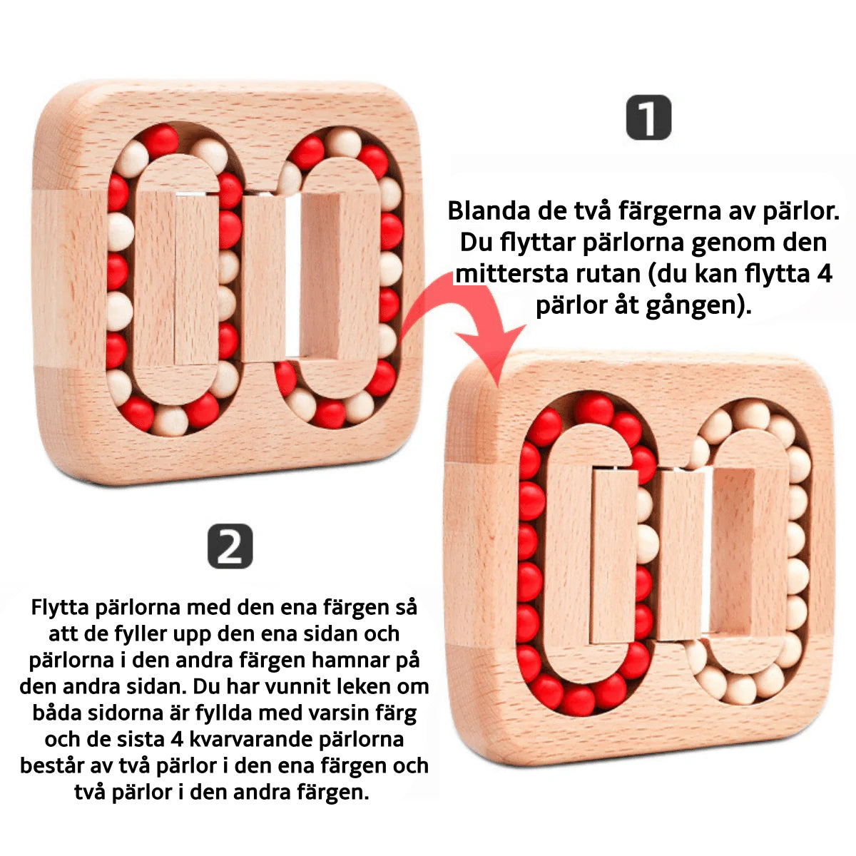 Kulbana-pussel i trä