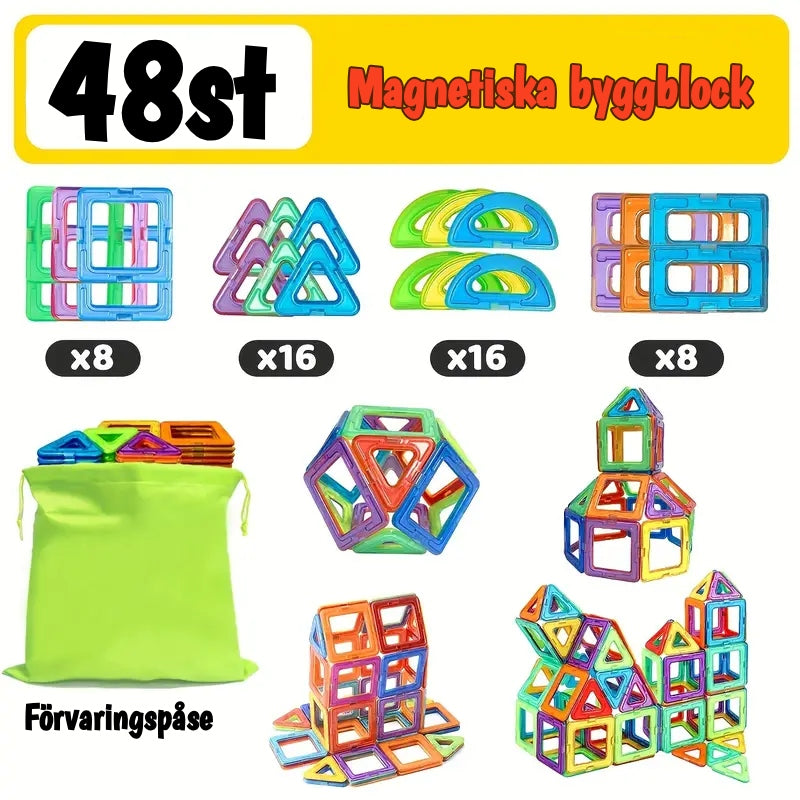 Magnetiska Byggklossar